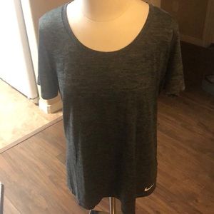 NWOT - NIKE Blue Scoopneck Dri-Fit Shirt - Sz L